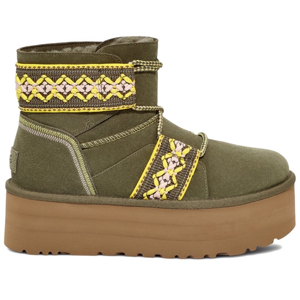 UGG Women's Classic Mini II Braid Platform Boot